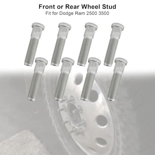 8PCS Wheel Stud Fits for Dodge Ram 2500 3500 2012-2019 6509866AA
