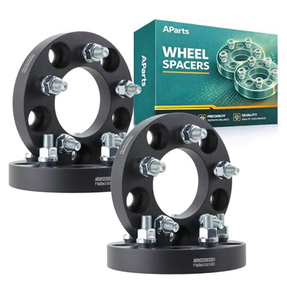 AParts 5x5 to 5x4.5 Hubcentric Wheel Spacers 1", 82.5mm Hub Bore, M12x1.5 Studs, Forged Aluminum Wheel Spacers Compatible with for Buick Lesabre 1964, for Buick Lesabre 1961-1964, for Buick Lesabre 1 - size: 1"-5x5"to 5x4.5"-82.5mm-M12x1.5