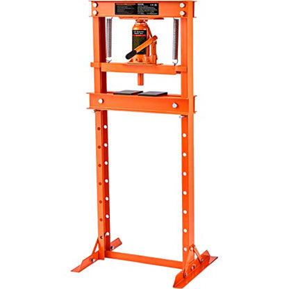VEVOR Hydraulic 12 Ton H-Frame Garage Floor Adjustable Shop Press