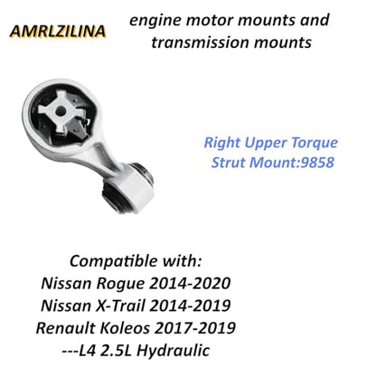 Engine Motor Transmission Mount Kit for Nissan Rogue 2014-2020 - size: Nissan Rogue 2014-2020 Nissan X-Trail 2014-2019