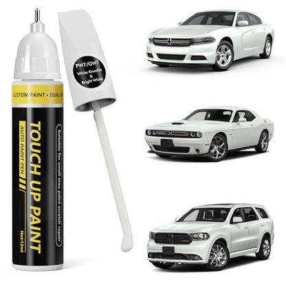 (White Knuckle/Bright White (PW7/GW7) Car Touch Up Paint for Dodge Ram - color: White Knuckle / Bright White (PW7/GW7) for 2025 RAM 1500/2024 RAM 1500/2023 RAM 1500/2025 RAM 2500/2024 RAM 2500/2025 RAM 3500