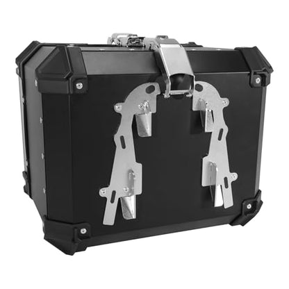 TCT-MOTORPARTS Aluminum 45L Top Case Trunk Tail Box Luggage Mount Rack Fits for BMW R1300GS 2023-2025 R1250GS R1250GS Adventure 2019-2024 - color: Black Tail Luggage Box (45L)