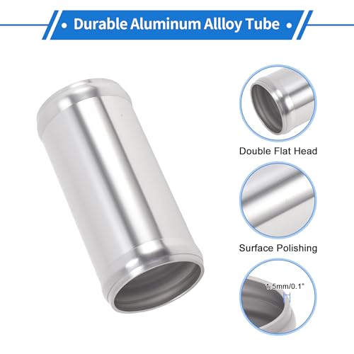 1.75" OD 0° 6063 Aluminum Alloy Tube Intercooler Pipe 4" Length - size: 1.75"OD 4"Length