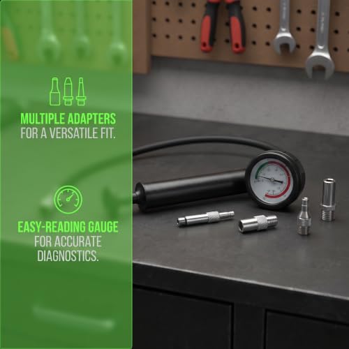 Gearcase Pressure Tester Compact Design Gearbox Pressure Test Kit Quick Disconnect Engine Analytical Tool for Boat Owners, Full Set Gearbox Leak Detector