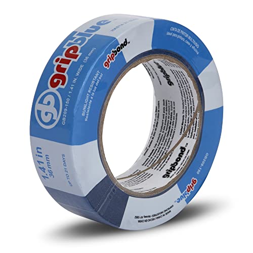 Professional-Grade Blue Painters Tape 1.5 Inch Wide, 1 Roll - size: 1.5 in/1.41 (Single Roll)