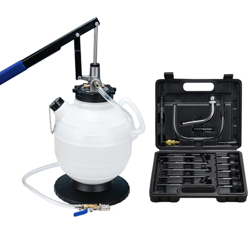 7.5L Transmission Fluid Pump Manual ATF Refill Tool Kit with 15pcs Adapters Automatic Transmission Fluid Refill Pump Set