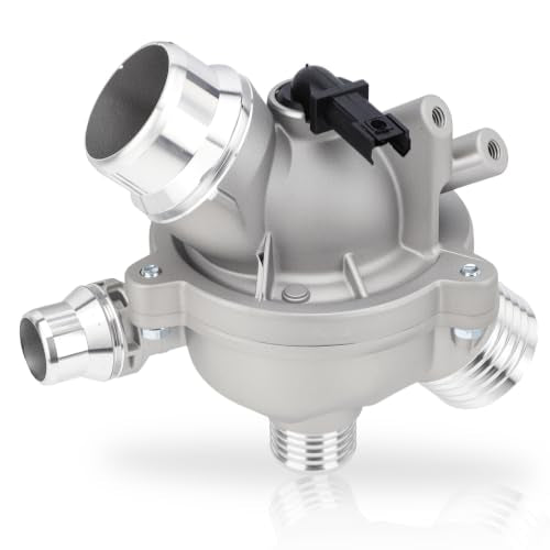 11537549476 Premium Aluminum Engine Coolant Thermostat Housing Assembly Compatible with BMW E90 E92 E60 E83 x3 Z4 – Replacement for 11537536655 11537544788 902-816 - color: 11537544788