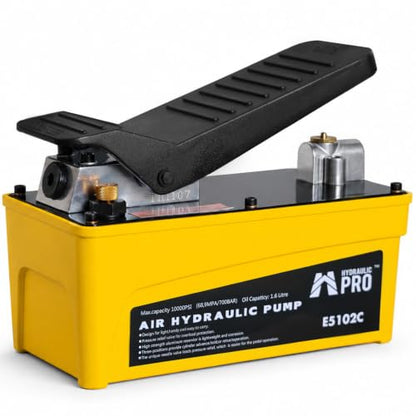 Air Hydraulic Pump, 10000 PSI High Pressure Output, Foot Pedal Pump, Yellow - color: Yellow