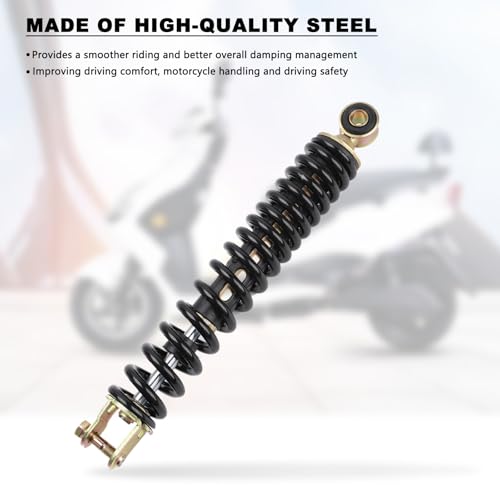 Minho Motorcycle Single Rear Shock Assembies 290MM/11.42" in Heavy Iron Material Compatible with Chinese GY6 50cc Scooter Mopeds Taotao ATM50 - size: 290mm
