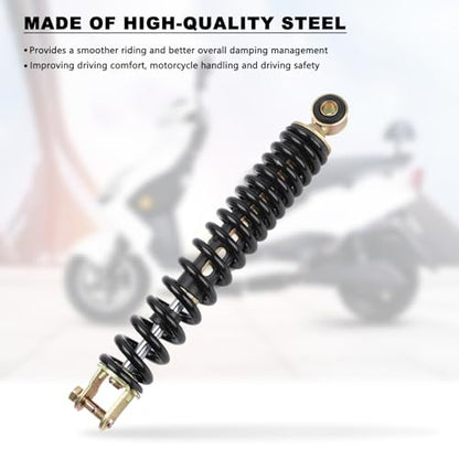 Minho Motorcycle Single Rear Shock Assembies 290MM/11.42" in Heavy Iron Material Compatible with Chinese GY6 50cc Scooter Mopeds Taotao ATM50 - size: 290mm