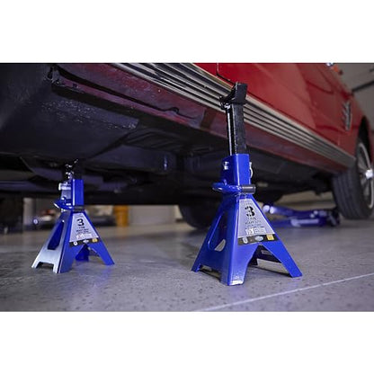 Strongway Double-Locking 3-Ton Jack Stands, 6,000-Lb. Capacity, 1 Pair - style: 3 Ton