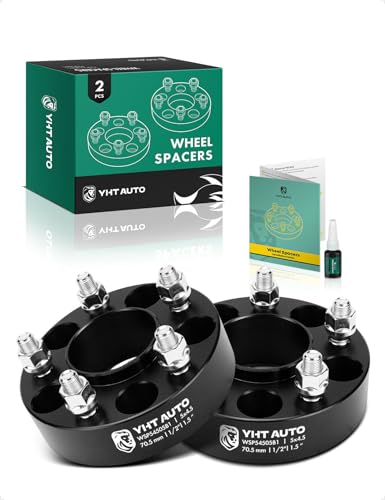 YHTAUTO 5x4.5 Hub Centric Wheel Spacers 1.5 Inch for Ford, Lincoln - size: 1.5 Inch Thickness, style: 2 PCS