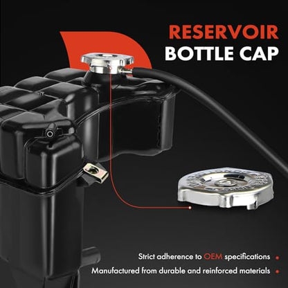A-Premium Engine Coolant Overflow Recovery Reservoir Tank W/Cap & Tubing