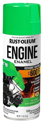 Rust-Oleum Automotive Engine Enamel Spray Paint, Gloss Grabber Green - color: Gloss Grabber Green, size: 11 Ounce (Pack of 1)