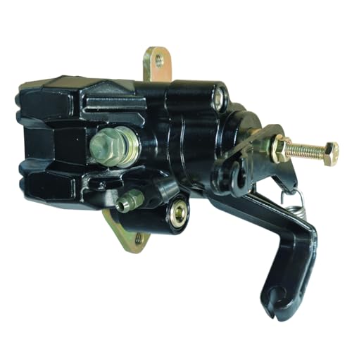 Rear Brake Caliper Assembly Fits for Yamaha Warrior 350 YFM350X Banshee 350 YFZ350 Wolverine 350 YFM350FX Raptor 660R YFM660R with Brake Pads Parking Break 1UY-2580W-01-00