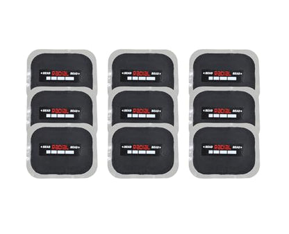 2.56" x 3.15" 9 pcs, 1 ply, Radial Repair Patch, Heavy Duty Tire Patches, Tire Puncture Repair Patch for Car Truck Bus Tractor Agricultural Vehicles - size: 2.56" x 3.15" 9 pcs