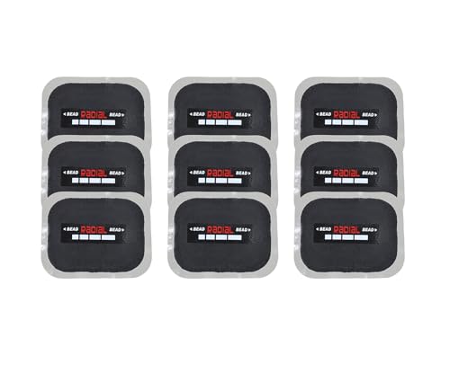 2.56" x 3.15" 9 pcs, 1 ply, Radial Repair Patch, Heavy Duty Tire Patches, Tire Puncture Repair Patch for Car Truck Bus Tractor Agricultural Vehicles - size: 2.56" x 3.15" 9 pcs