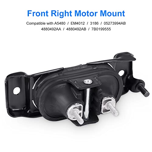 JDMON 4Pcs Engine Motor Mount Replacement for 2011-2015 Chrysler Dodge - size: 4PCS-Compatible with OE#A5665 A5480 A5589 A5577