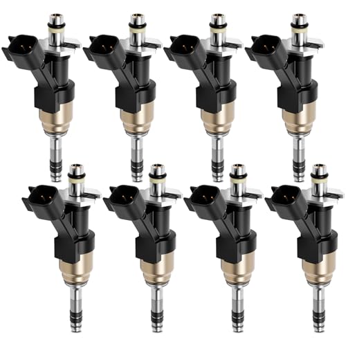 12668390 Fuel Injectors Set of 8 Compatible with Chevy 2014-2019 Silverado Suburban Tahoe Express 1500 Replacement for GMC Sierra Savana Yukon 4.3L 5.3L 6.2L Replace 12672368 12623116 12668649 - color: F-12672368