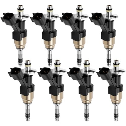 12668390 Fuel Injectors Set of 8 Compatible with Chevy 2014-2019 Silverado Suburban Tahoe Express 1500 Replacement for GMC Sierra Savana Yukon 4.3L 5.3L 6.2L Replace 12672368 12623116 12668649 - color: F-12672368