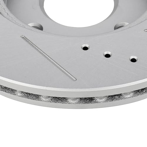 SCITOO Front Brake Kits Drill & Slotted Brakes Rotor Brakes Pads:D815;31463 - size: Front 31463-Slotted + D815 [2+4PCS]