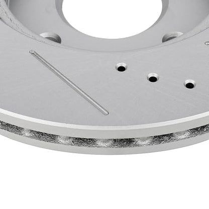 SCITOO Front Brake Kits Drill & Slotted Brakes Rotor Brakes Pads:D815;31463 - size: Front 31463-Slotted + D815 [2+4PCS]