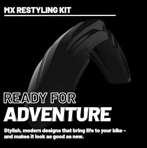 Polisport Motocross (MX) Restyling Kit for Honda CR125/250 (2004-07) Dirt Bike – OEM Quality, Durable, Flexible & Perfect Fit – Black