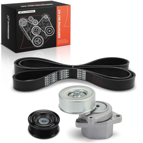 A-Premium Engine Serpentine Belt Drive Kit with Tensioner & Idler Pulley