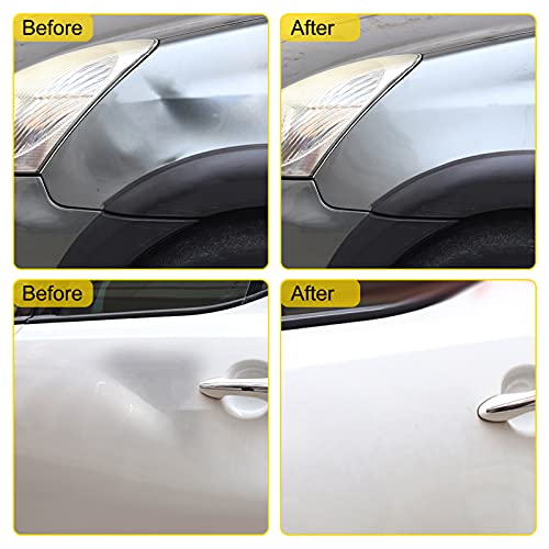 VEVOR Rods Dent Removal Kit, 21 Pcs Paintless Dent Repair Rods, Stainless Steel Dent Rods, Whale Tail Dent Repair Tools, Professional Hail Dent Removal Tool For Minor Dents, Door Dings And Hail Damage - size: 21pcs