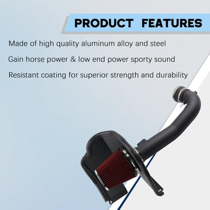 Cold Air Intake Compatible With 2014-2018 Chevy GMC Cadillac 5.3L 6.2L V8 (Silverado 1500, Suburban, Tahoe, Sierra 1500, Yukon, Yukon, Escalade) - size: Chevy GMC Cadillac Cold Air Intake 5.3L 6.2L
