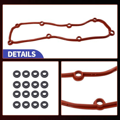 HiSport Engine Valve Cover Gasket Set VS50599R for 3.3L 3.8L - color: VS50599R