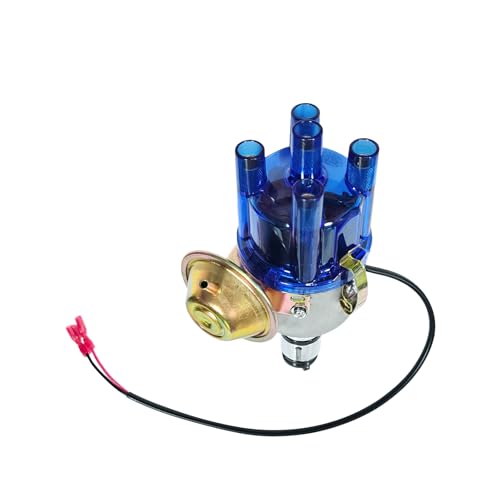 034 Vacuum Advance Electronic Distributor Compatible with VW Bug Beetle Campmobile Fastback Karmann Ghia Squareback Transporter 1954-1979, Replaces 0231170034 0231170034EL Blue - color: 1# Blue 034 0231170034