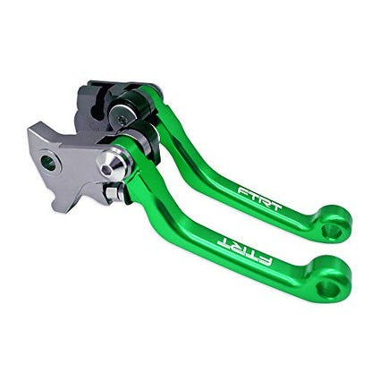 Pivot Dirt Bike Brake Clutch Levers Compatible with KX65 2000-2022; KX85 01-22; KX100 2001-2022, KX125 00-05; KX250 00-04; RMZ250 07-22; RMZ450 05-22; RMZ250 KX250F 2004, Green - color: Green, size: KX65/KX85/KX100/KX125/KX250/RMZ250/RMZ450