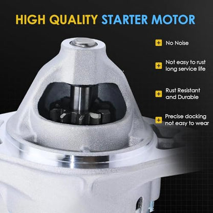 17841 New Starter Compatible with 2003-2008 Toyota Corolla Matrix L4 1.8L, 03-08 Pontiac Vibe L4 1.8L 2003 2004 2005 2006 2007 2008, 28100-0D080 28100-22090 428000-0340 428000-1310 - color: 17841