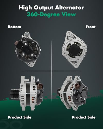 SCITOO 11323 Alternator 12V 130A fit for Toyota for RAV4 3.5L 2006-2008 - size: Small, style: 11323 Alternator