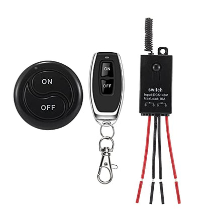 Mini Wireless Switch 12V,5V/12V/48V/10A Relay Remote Switch. - color: 5V-48V Mini Remote switch-10A