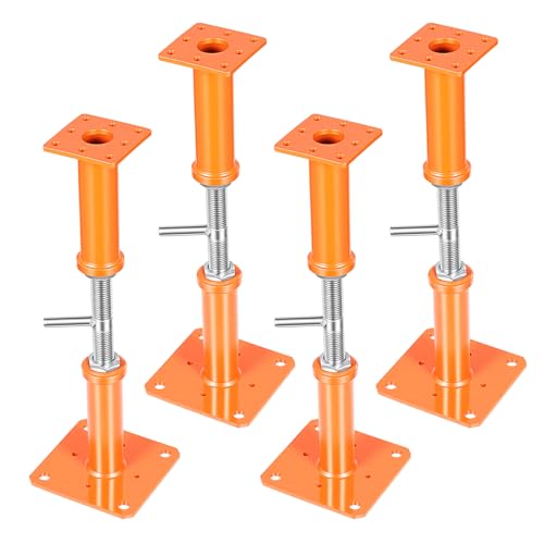 4PCS House Jacks for Leveling Crawlspace 17''-31''Adjustable Floor Support - size: 17''-31''