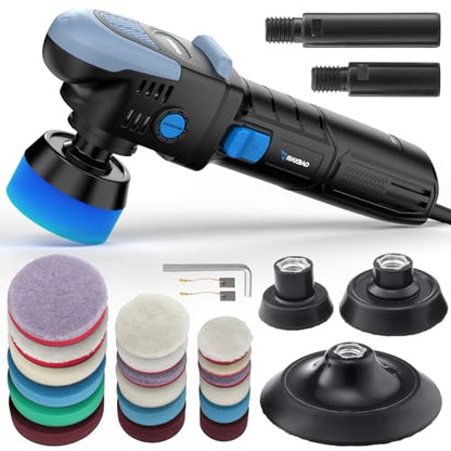 Mini Buffer Polisher, 750W Rotary Polisher 2"/3"/5" Plate for Car Detailing
