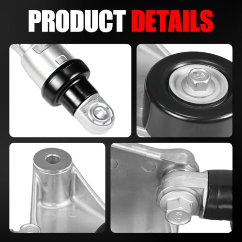 Belt Tensioner Assembly with Pulley, Replacement for 16620-0W110 16620-28010, Compatible with Toyota RAV4 Camry Solara Highlander, Compatible with Scion tC, L4 2.0L/2.4L - size: 16620-0W110