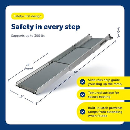 PetSafe Happy Ride Compact Telescoping Dog Ramp - size: Compact