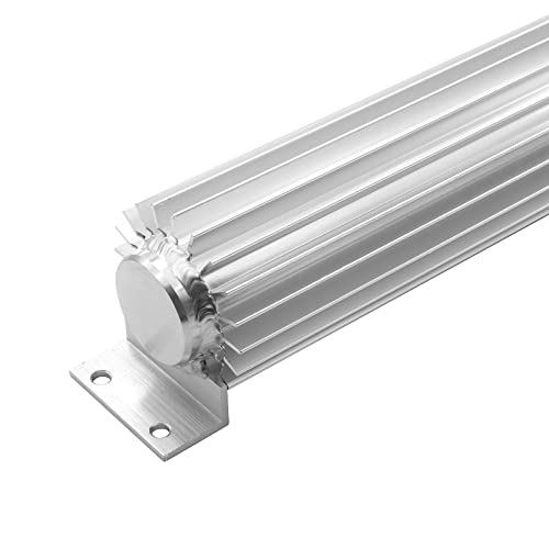 Universal 18" Dual Pass Aluminum Finned Transmission Oil Cooler - size: 18" Oil Cooler