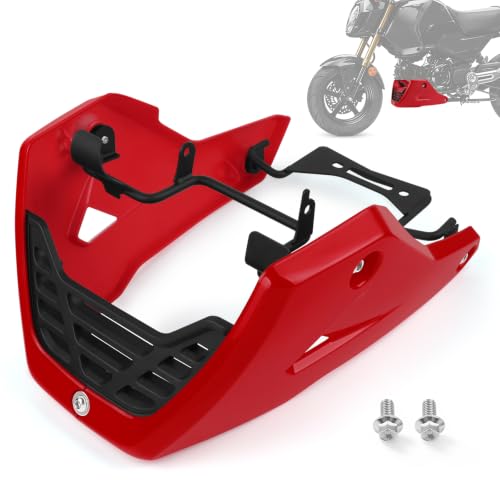 Motorcycle Belly Pan for Honda MSX125 Grom 2021-2026 - color: Red
