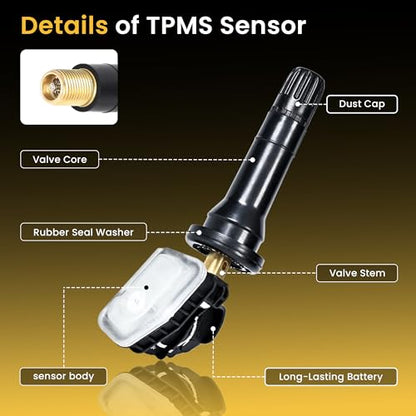 TPMS Tire Pressure Sensors 315MHz Fit for Ford F-150 F2GZ1A189A - size: 4PCS