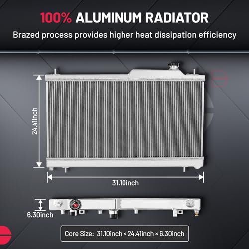 BDFHYK 2-Row AA5052 Aluminum Radiator for Subaru Impreza 2008-2014