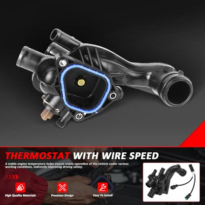 MUNIK 11538699290 Thermostat Housing Compatible with MINI Cooper