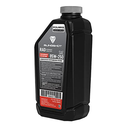 Polaris Slingshot Drive Fluid Transaxle RAD Right Angle SAE 85W-250, Fits All 2015-2020 R, S, SL, SLR, GT, SL LE, SLR LE, GT LE ProStar Models, Synthetic Performance, 1 Quart, Qty 1-2889023