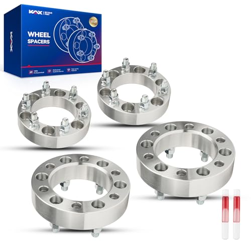 KAX 6x5.5 Lug-Centric Wheel Spacers 1.5 inch for Chevrolet Silverado 1500 - color: Silver, size: 6x5.5" -108mm -M14x1.5 -1.5" thick