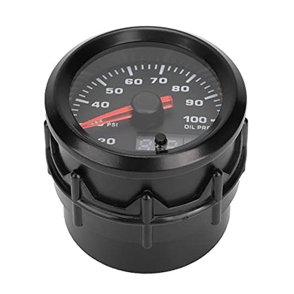 Oil Pressure Gauge Kit,Oil Pressure Gauge Electric and Sender,Automotive Electrical System Products,2In 52Mm Oil Pressure Meter Pointer Digital Display with Stepper Motor