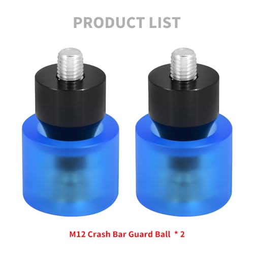 Crash Bar Slider Ends Frame Sliders Fit for Harley M12 Screw - color: #1 Blue