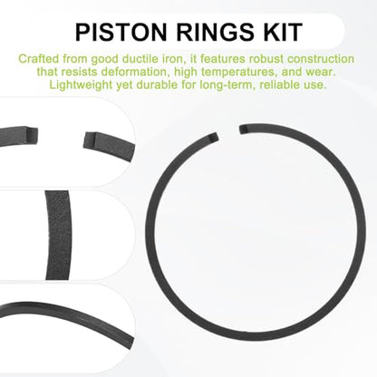M METERXITY 2-Pack Engine Piston Rings Kit, 31mm x 1.5mm Thick Ductile Iron Piston Ring Set Standard Replacement for Small Engines/Motors/Machinery [Black] - size: 31mm x 1.5mm